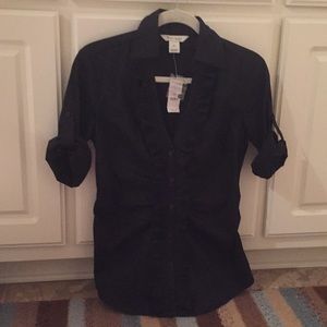 NWT White House Black Market button up shirt